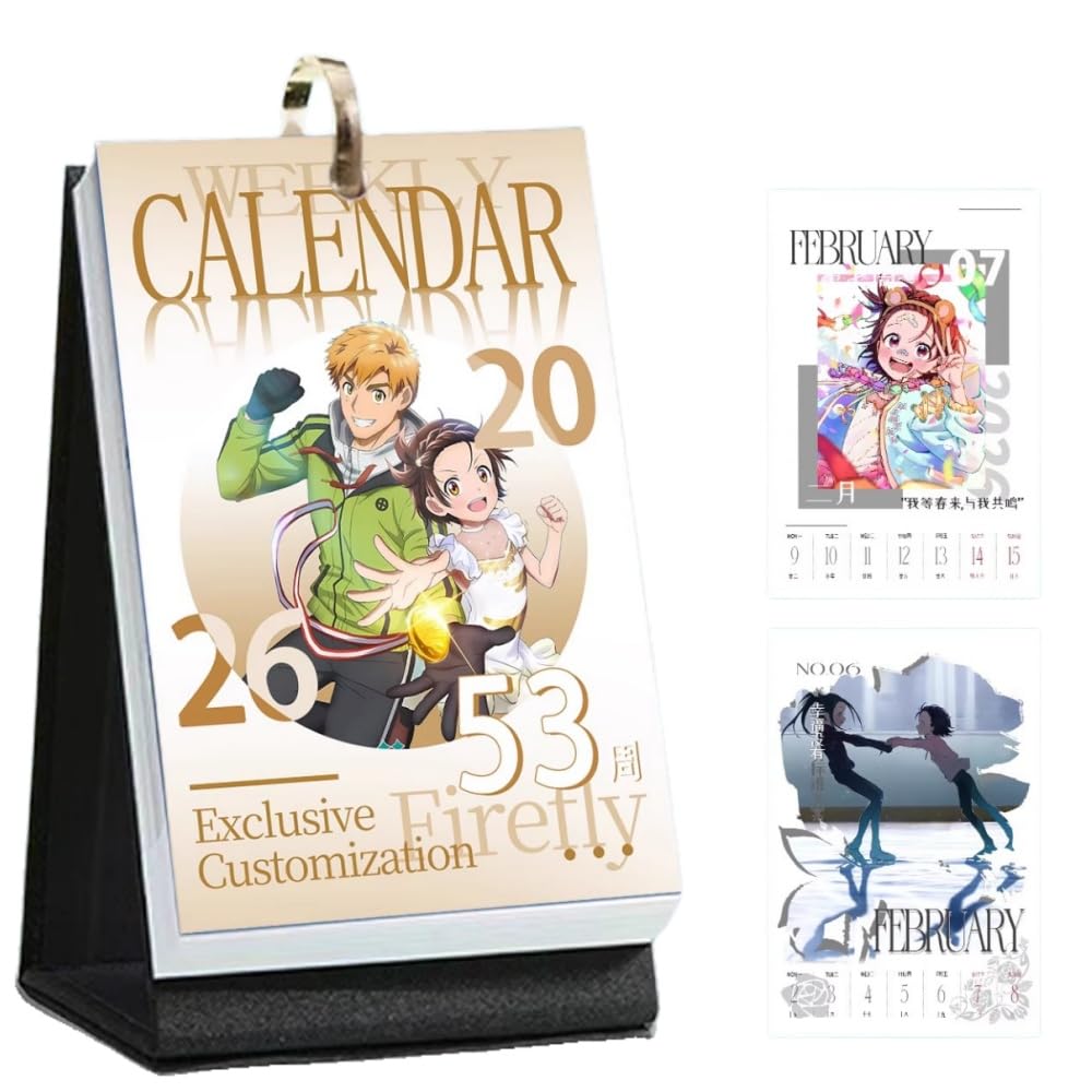 Amazon.co.jp: メダリスト 2026年 卓上カレンダー 54枚 結束いのり 狼